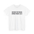 Restore the Mongolian empire project 2025 Tee